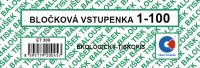 Bločkové vstupenky 1 - 100 čísel ET300