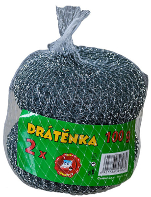 Drátěnka kovová - pozinkovaná 50 g, sada 2 ks