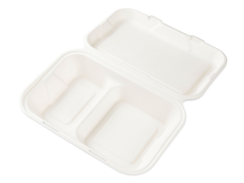 Menu box EKO cukrová třtina 2-dílný 251 x 166 x 63 mm, 50 ks